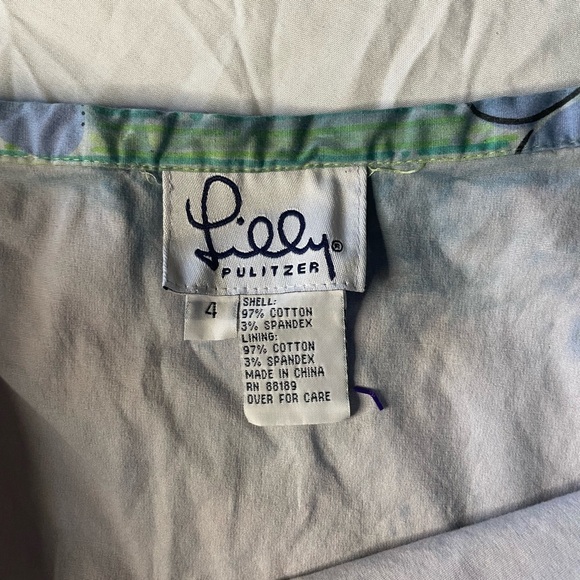 Lilly Pulitzer vintage ruffle grass skirt print - Picture 3 of 5